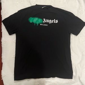Palm Angels  MILANO SPRAYED T-SHIRT in green size large